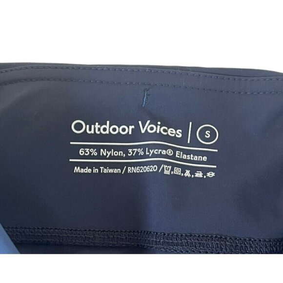 Outdoor Voices Women's Sz S Blue Tri Color SuperForm Leggings - Picture 4 of 8
